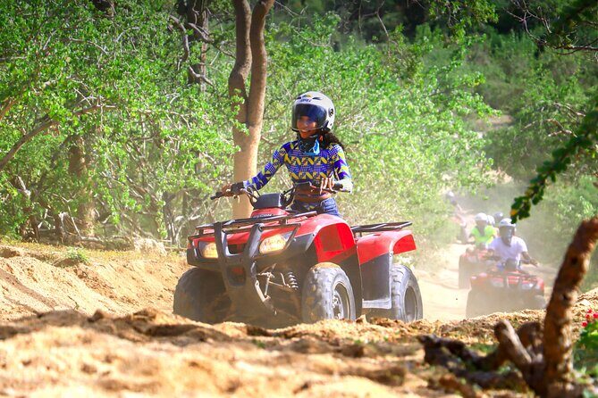 ATV Single in Cabo San Lucas /2 Hours/ migriño beach and desert - Pickup, Small Groups, and Check-in Reality