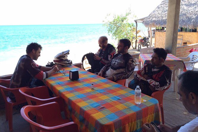 full day off road motorcycle adventure, Cabo Pulmo or Santiago waterfalls - Cabo Pulmo Marine Preserve: Marie Park and the La Palapa beach setup