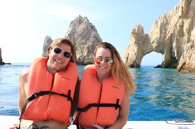 Glass Bottom Boat to the Arch and Lovers Beach: Optional Pickup - Guides, safety, and the feel of the ride