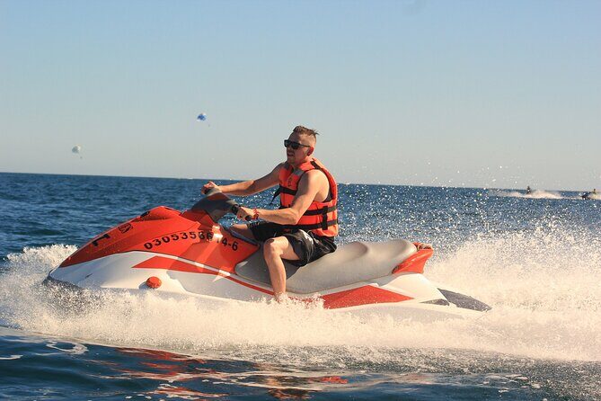 Jet Skiing in Cabo San Lucas - The jet ski itself: 1100 Yamaha power you can actually manage