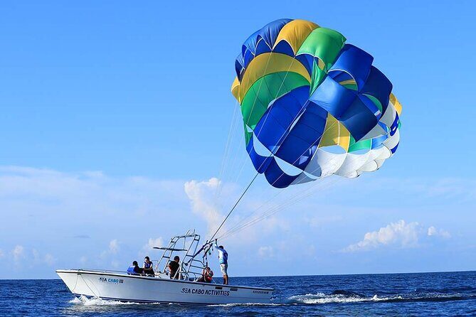 Los Cabos: Parasailing Adventure at Medano Beach - Stop 1: El Arco de Cabo San Lucas from above