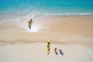 Private Glass bottom Kayak and snorkel at two Bays - Stop 1: The drive toward Santa María Bay