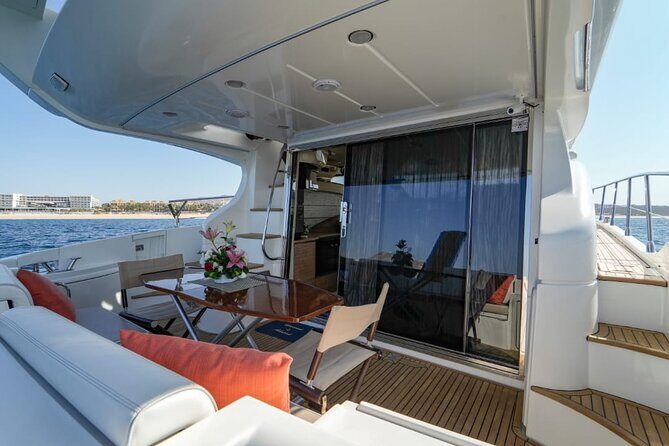 Yacht Azimut for rent in Cabo San Lucas - Meeting at C Dock: what your day’s flow likely feels like